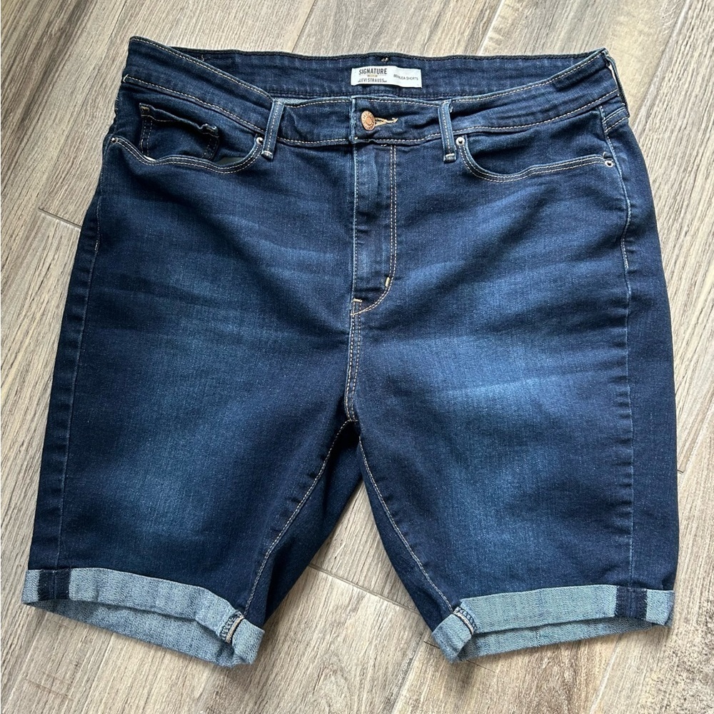 Signature Gold by Levi Strauss Plus Size Denim Bermuda Shorts